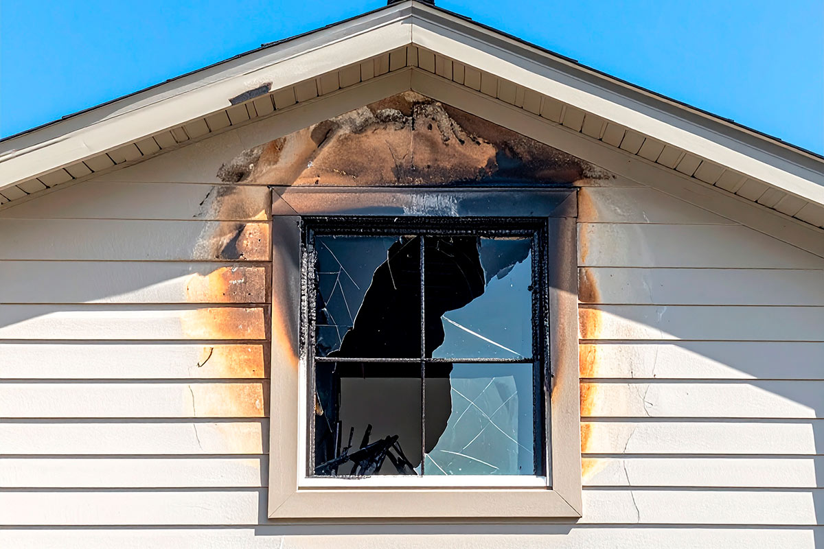 Fire damage restoration