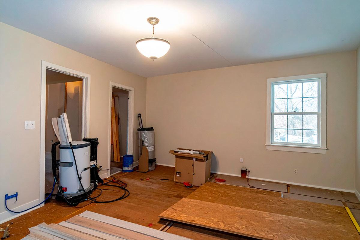 Repairs after water damage